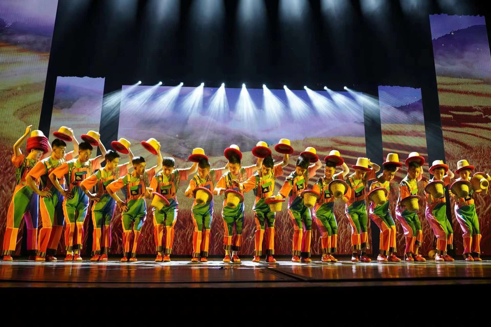 Chaoyang Theatre acrobatics show featuring Chinese performers on stage in Beijing